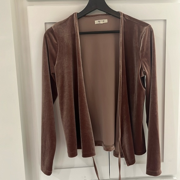 Velvet wrap top from Madewell. Worn once or twice. - Picture 1 of 3
